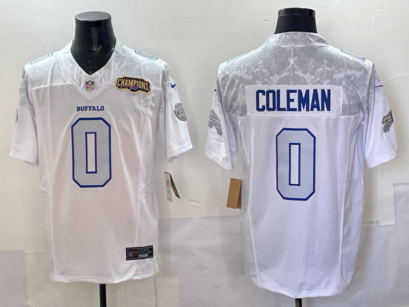 Men Buffalo Bills #0 Coleman Nike White 2025 Rivalries Collection Limited NFL Jersey 001->buffalo bills->NFL Jersey